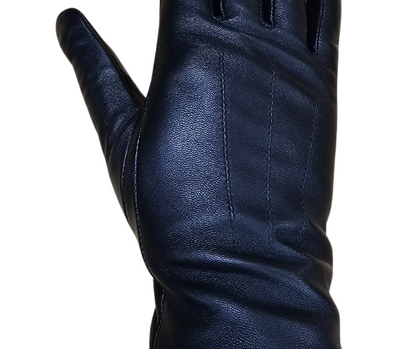 Hurlford Black Leather Riding Gloves Adults Hurlford