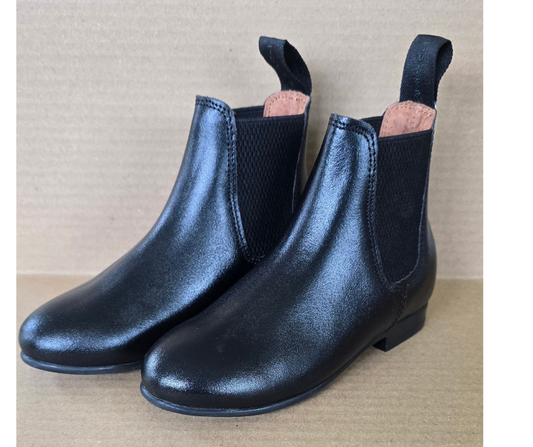 Child's Boots Black Foxwood Equestrian - Showing Tack and Saddlery