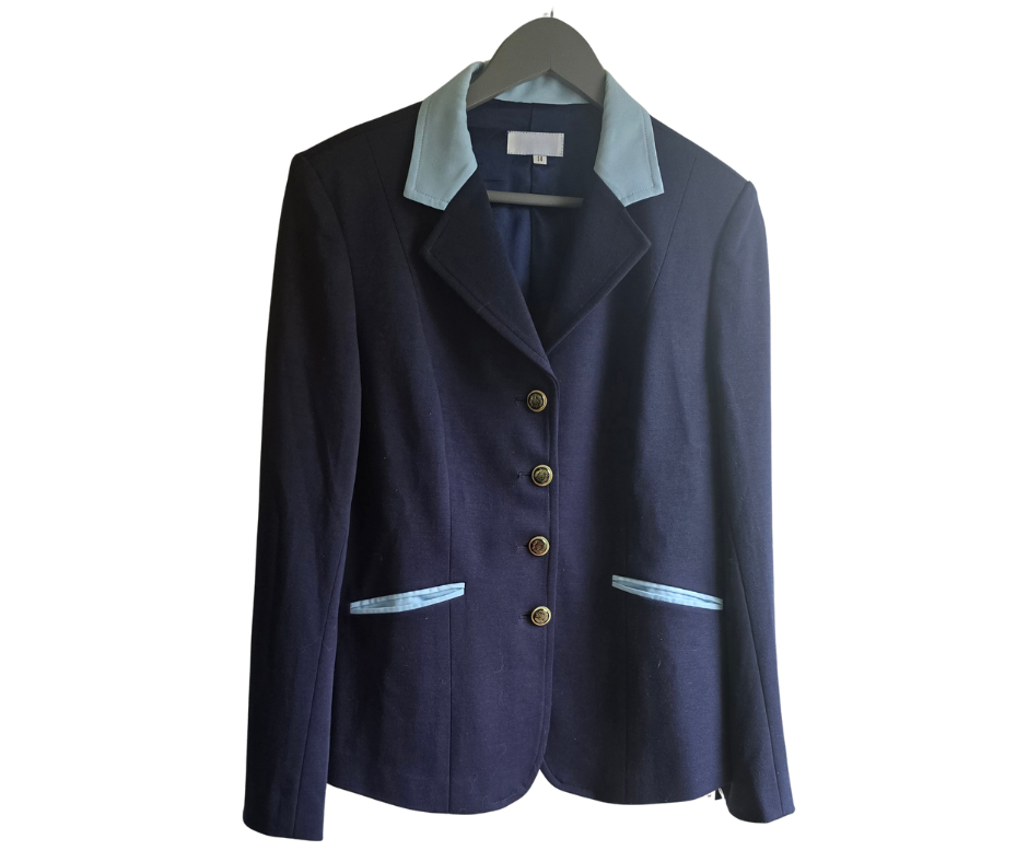 Competition Jacket- Navy Foxwood Equestrian - Showing Tack and Saddlery