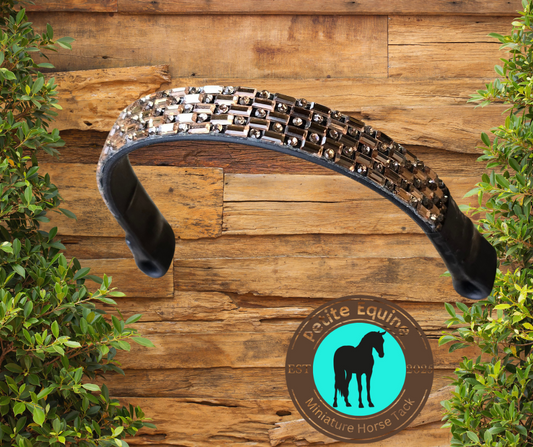 J Hook Rhinestone Noseband -Bronze Petite Equine