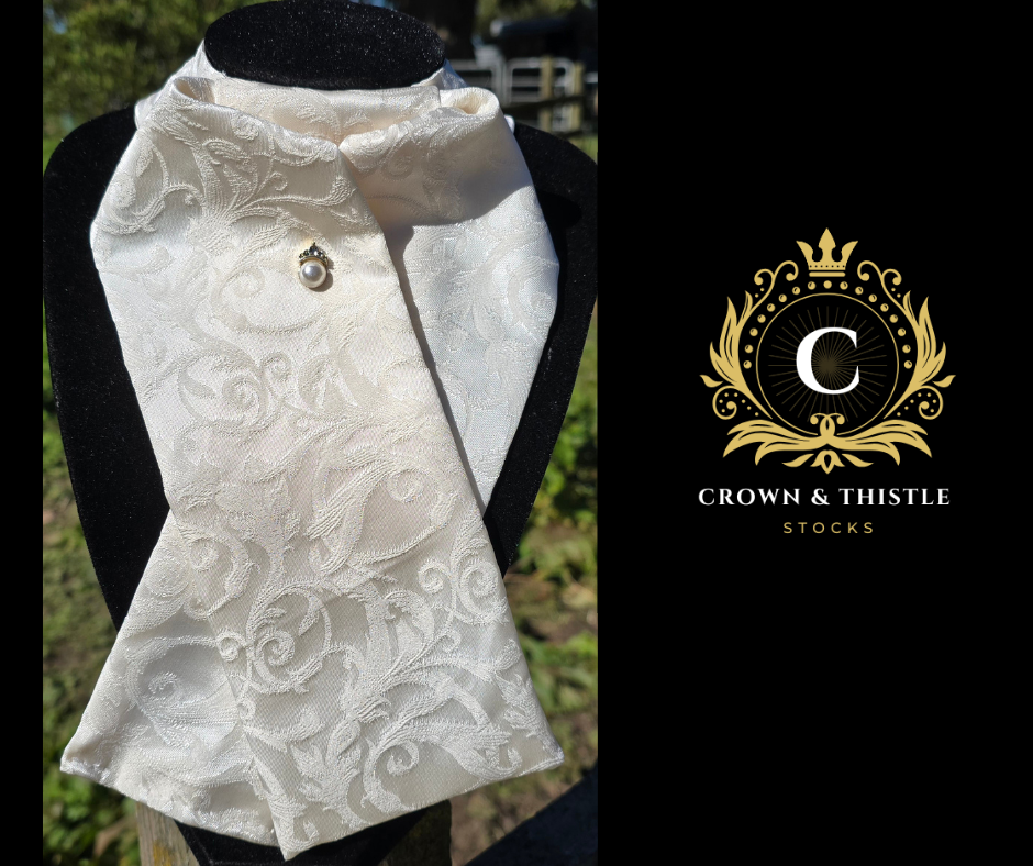 C&T Damask Satin Adults Stock Crown and Thistle