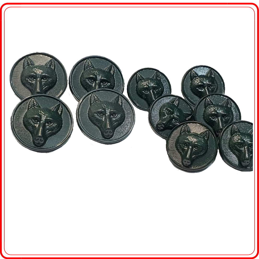 Foxhead Button Set -Green