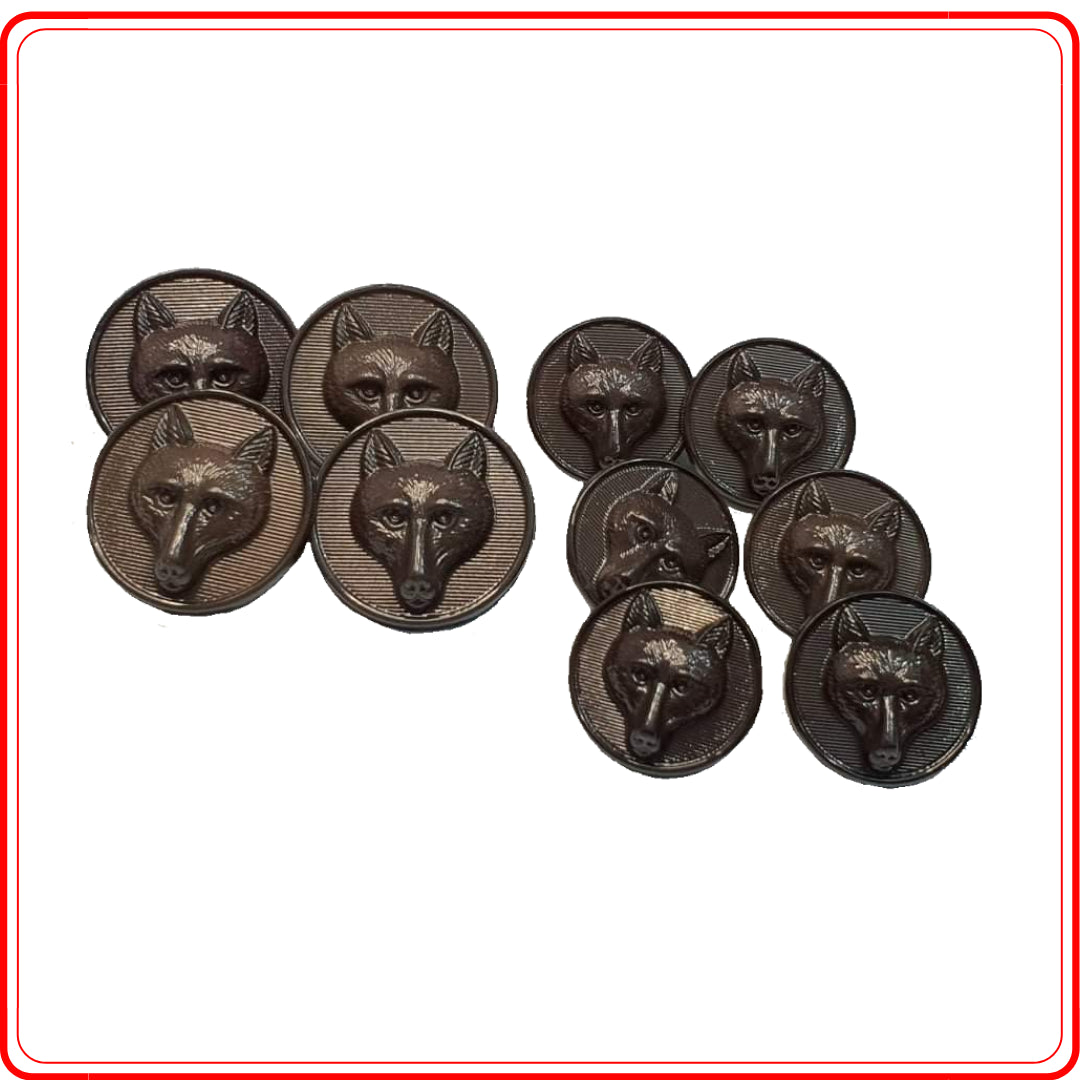 Brown Foxhead Button Sets