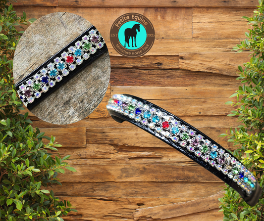 J Hook Noseband -Multi Colour Petite Equine