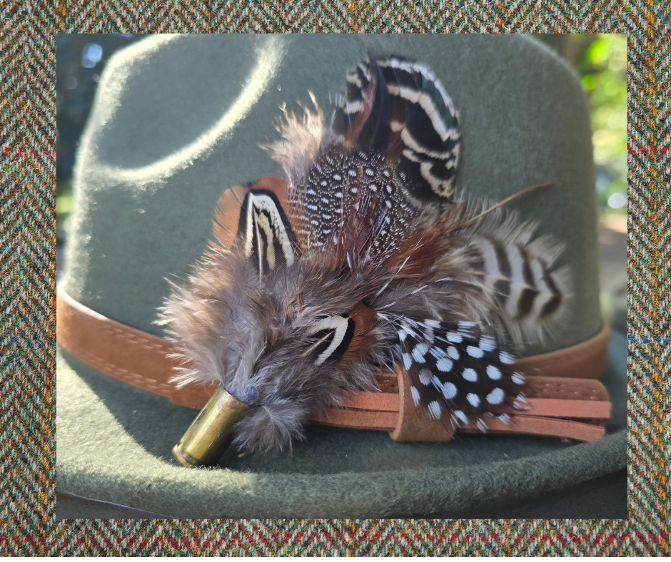 Feather Hat Pin |Hint Of Spots  Foxwood Equestrian | Showing Tack and Saddlery Store