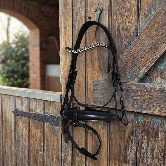 GES Sophie Snaffle Bridle | Black | Foxwood Equestrian | Showing Tack and Saddlery Store