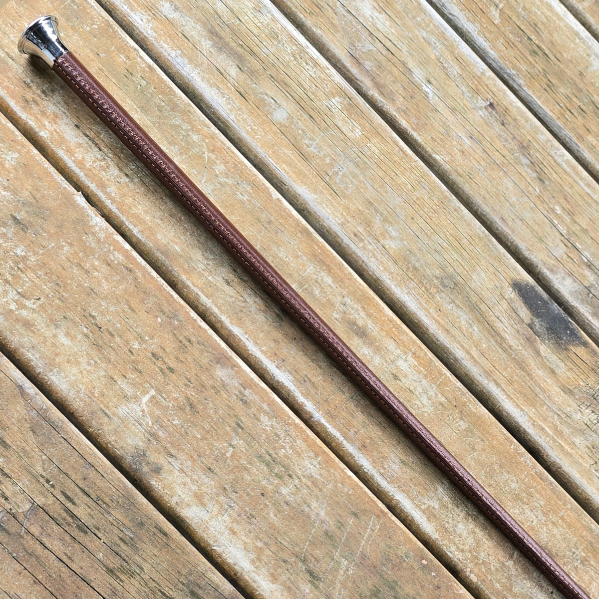 County English Leather Show Whip  Foxwood Equestrian | Showing Tack and Saddlery Store