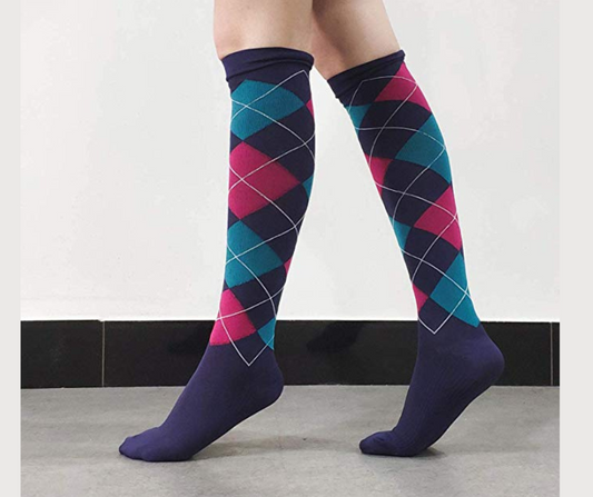 Compression Socks- Argyle Foxwood Equestrian - Saddlery and Feed Store