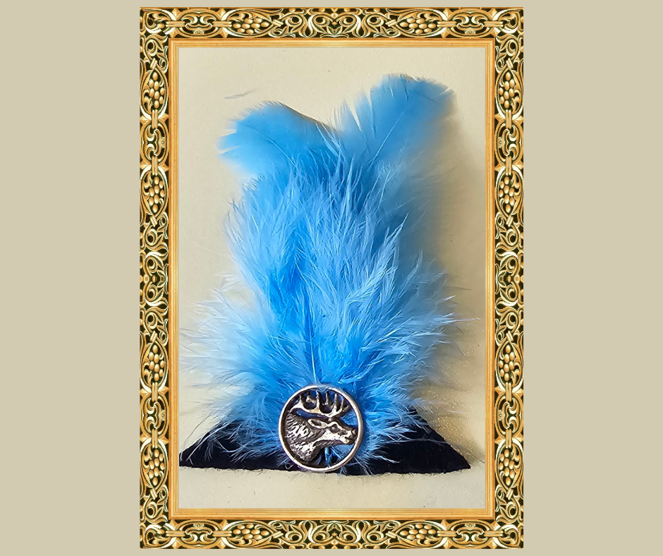 Feather Hat Or Lapel Pin - Light Blue Foxwood Equestrian - Saddlery Tack and Feed Store