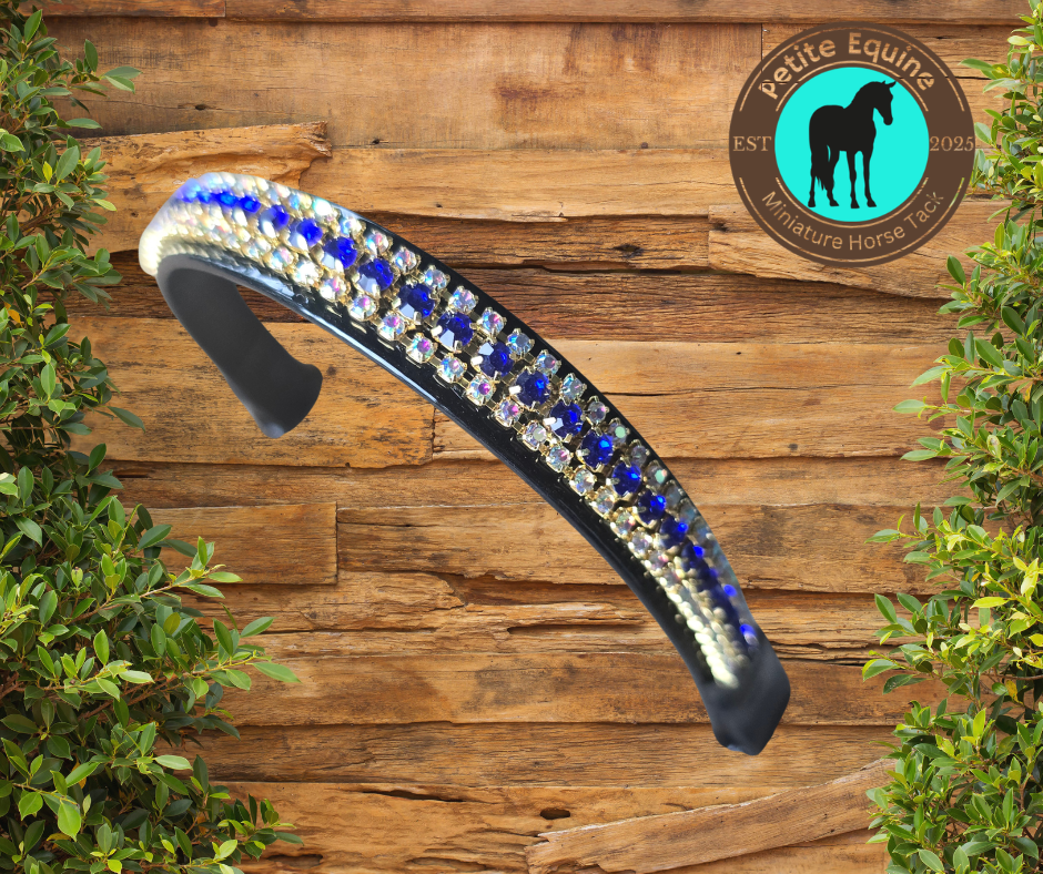 J Hook Noseband -Midnight Blue Petite Equine
