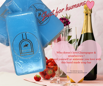 Champagne & Strawberry Soap Bar For Humans Hurlford