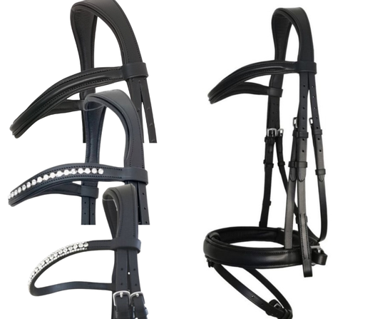 Angela Mix N Match Black Snaffle With Reins GES Equestrian