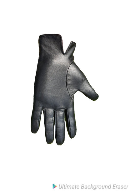 Hurlford Black Xlarge Leather Gloves - Show and Equestrian Riding - Foxwood Equestrian