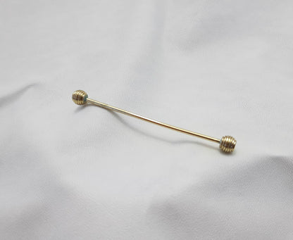 Collar Bar- Gold- Screw End