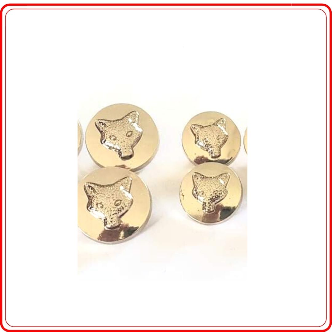 Foxhead Gold Single Buttons - Small and Large