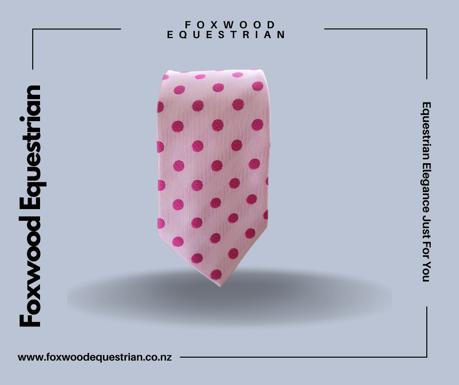 Pink and Pink Spot  Tie