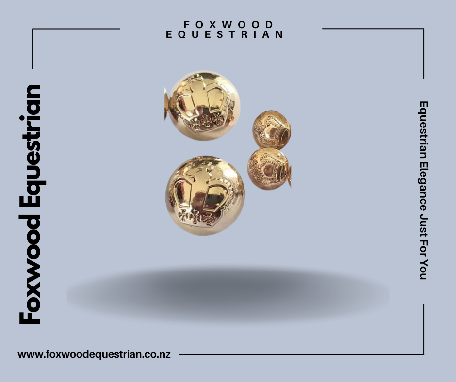 Gold Crown Single Buttons
