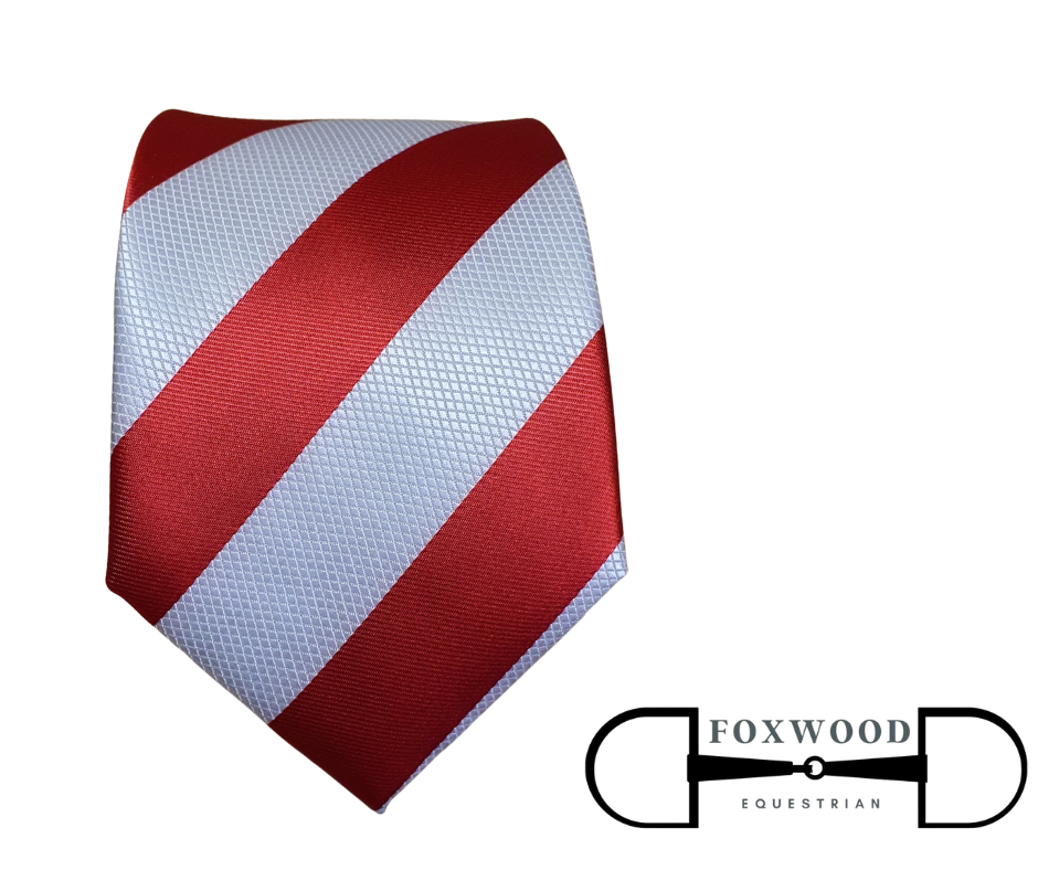 Red and White Stripe Tie Hurlford
