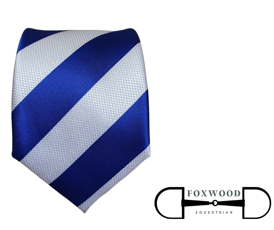 Royal Blue and White Stripe Tie Hurlford