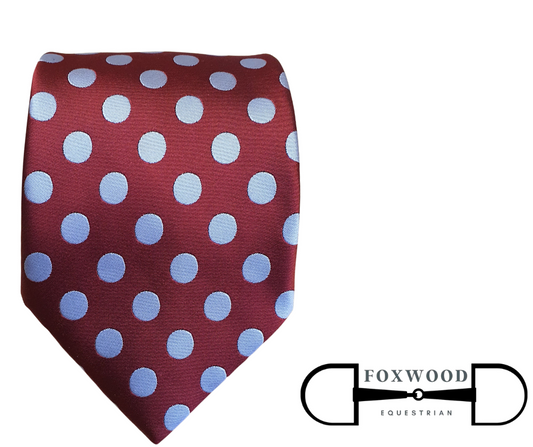 Red Large Polkadot Tie Hurlford