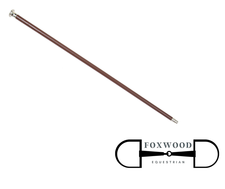 Leather Show Cane Bullet End Foxwood Equestrian