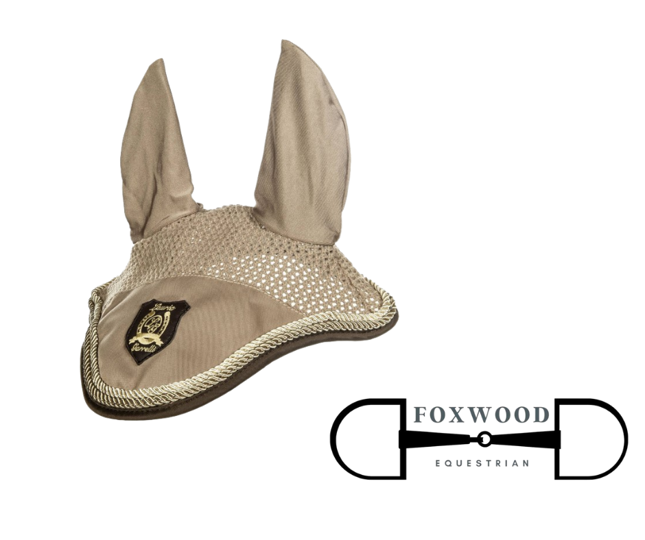 Golden Gate Ear Bonnet - Taupe Foxwood Equestrian
