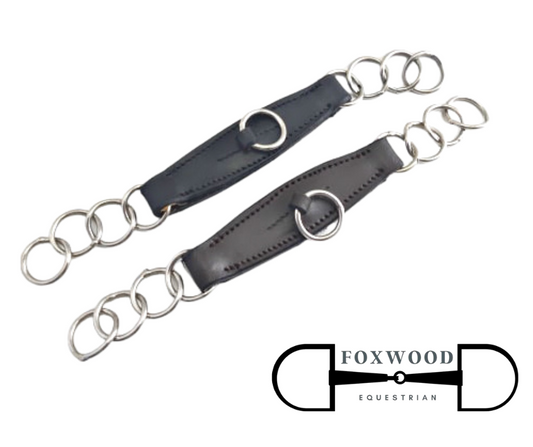 Leather Combo Chain Guard Foxwood Equestrian