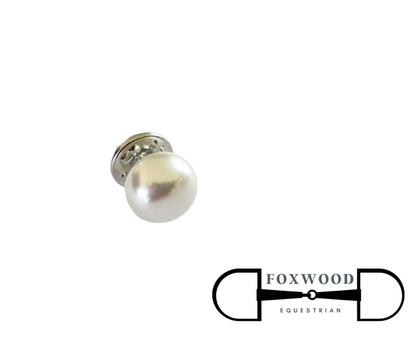 Single Pearl Stock Pin Foxwood Equestrian