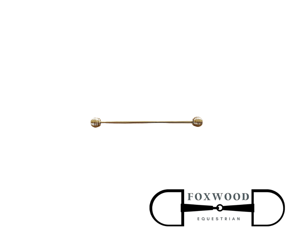 Collar Bar- Gold- Screw End Foxwood Equestrian