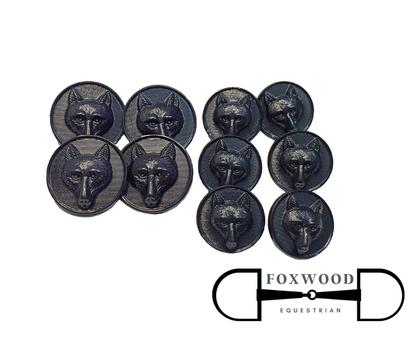 Navy Foxhead Button Sets Foxwood Equestrian