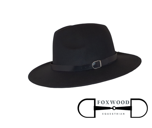 Felt Hat-Black Foxwood Equestrian