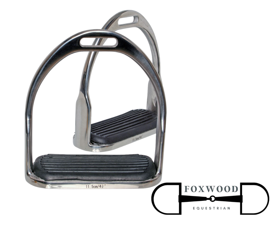 Stainless Steel Stirrup Irons Blue Tag