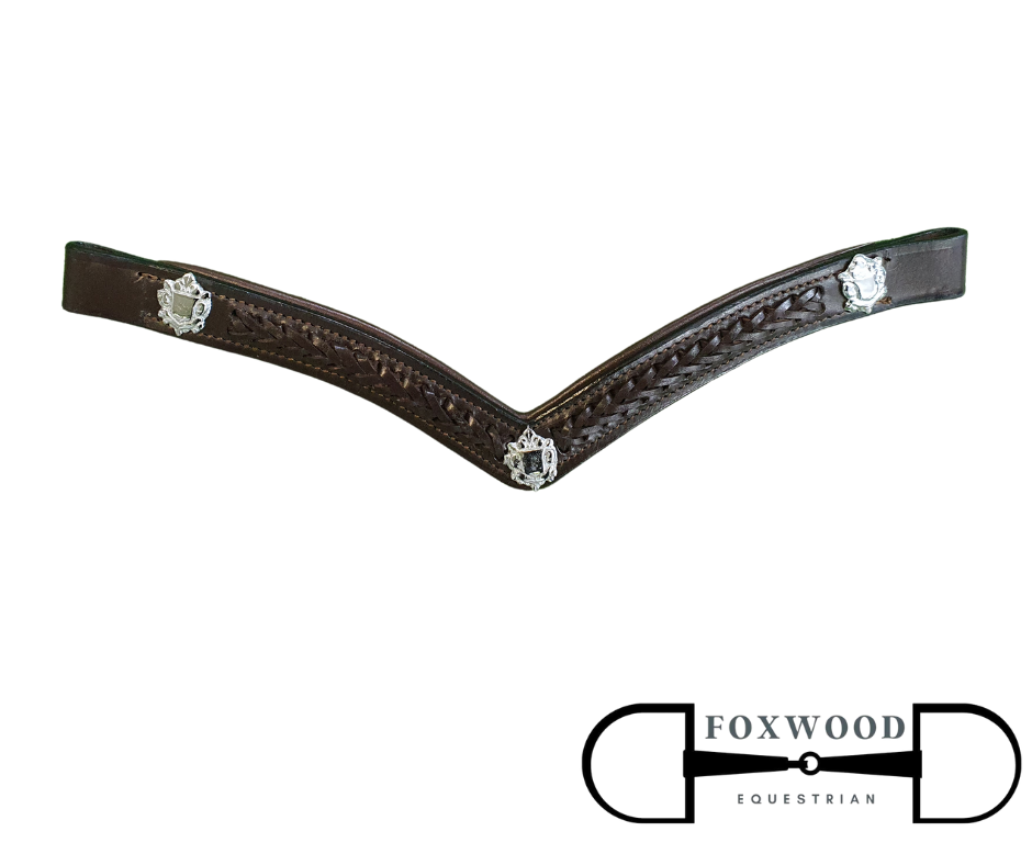 V Shape Browband With Conchos Hurlford