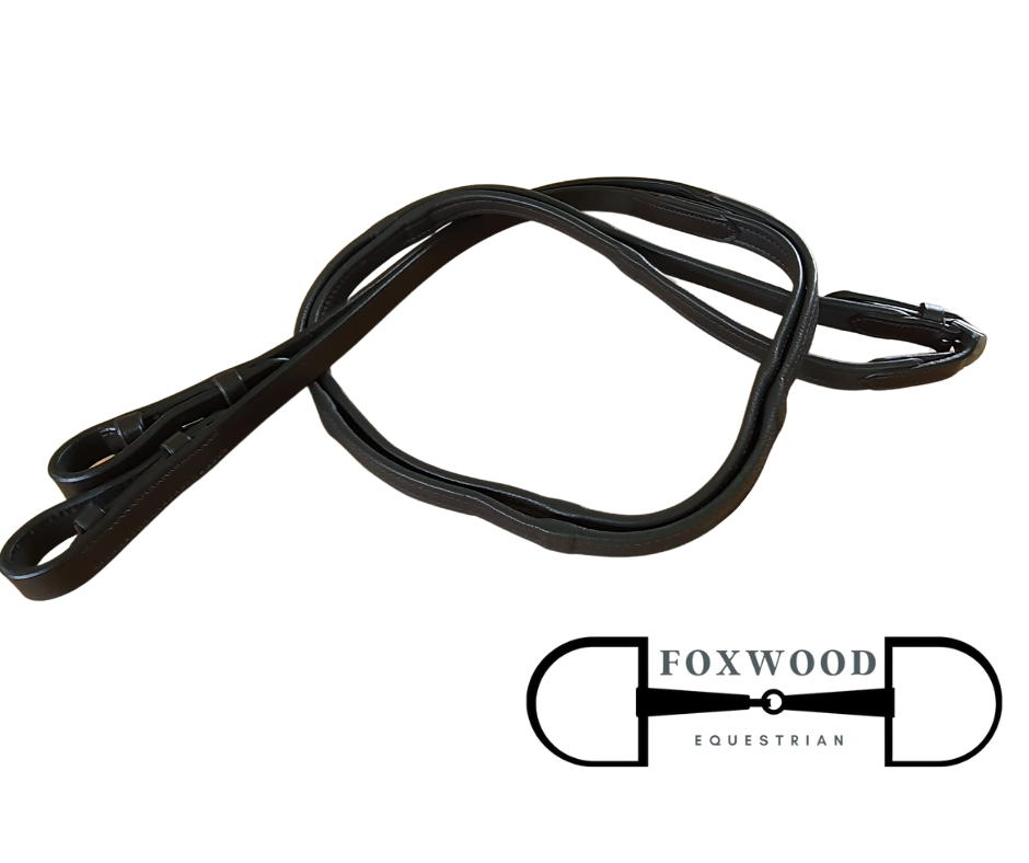 Leather Padded Reins- Hurlford Foxwood Equestrian