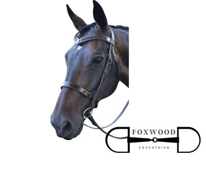 Patent Leather Noseband  - Hurlford Foxwood Equestrian