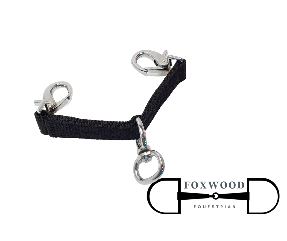 Lunge Strap- Black Foxwood Equestrian