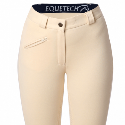 Equetech Adults Grip Seat Breeches Champagne Equetech