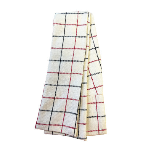 Tattersall Check Stock Red/Black Self Tie Equetech