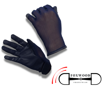 Hurlford Cool Mesh Gloves Childs Navy Hurlford