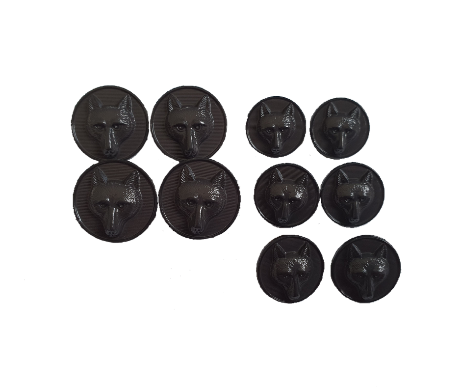 Foxhead Button Set Grey Hurlford