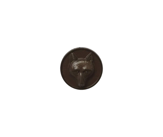 Single Brown Foxhead Buttons Hurlford