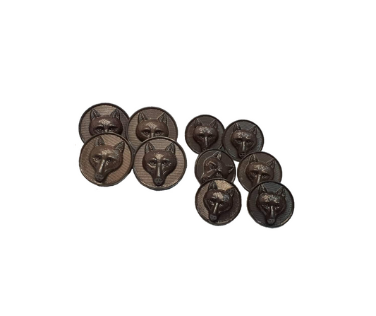 Brown Foxhead Button Sets Hurlford