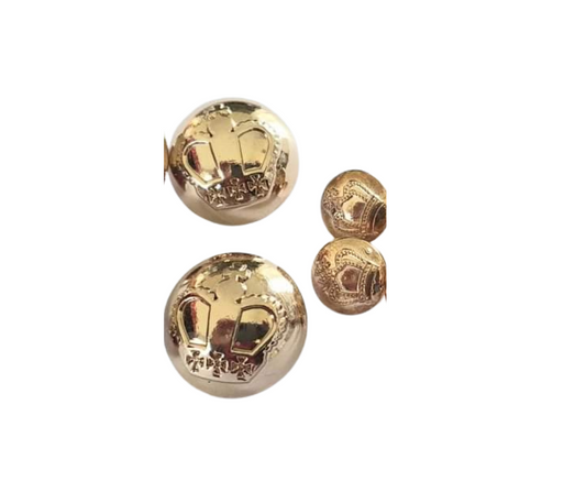Gold Crown Single Buttons Hurlford