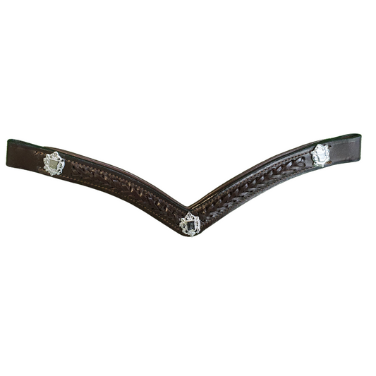 V Shape Browband With Conchos Hurlford