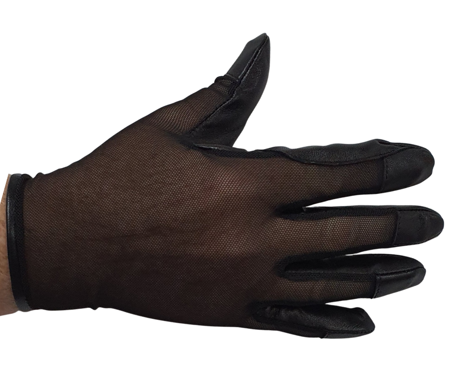 Hurlford Cool Mesh Gloves Adults Black Hurlford