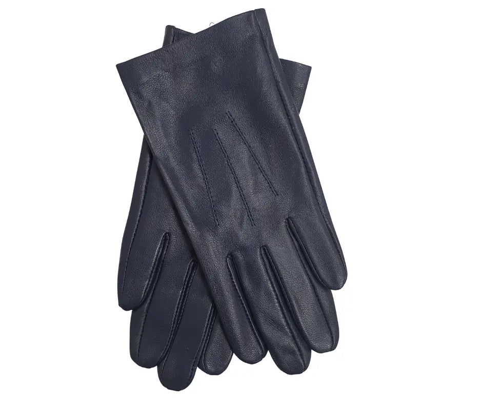 Hurlford Navy Leather Riding Gloves Childs