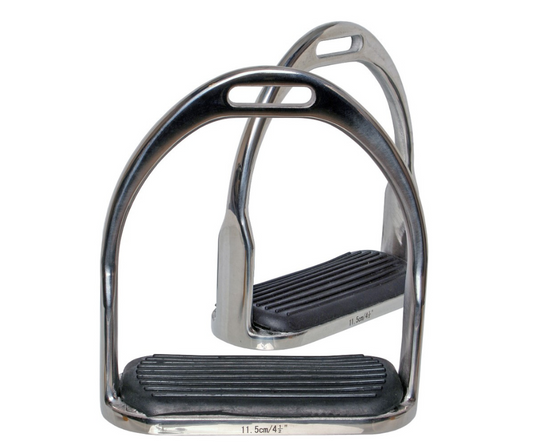 Stainless Steel Stirrup Irons Blue Tag