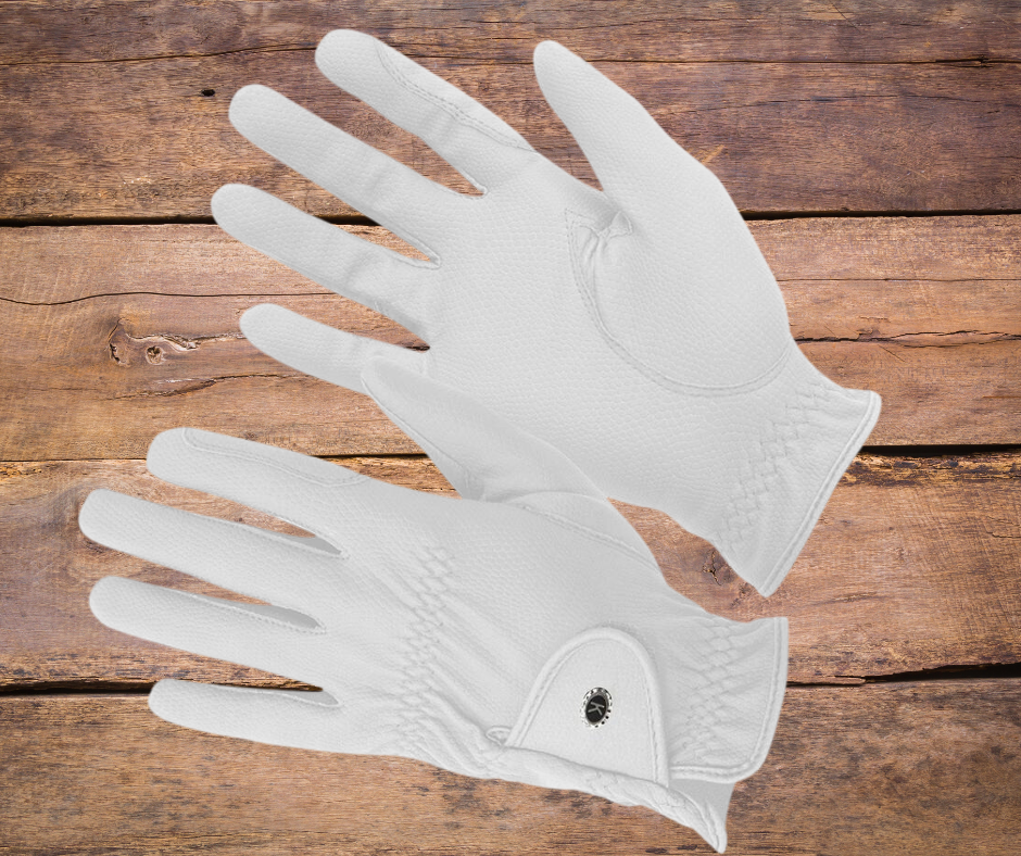 KM Elite Pro Grip Gloves Adults Ivory KM Elite