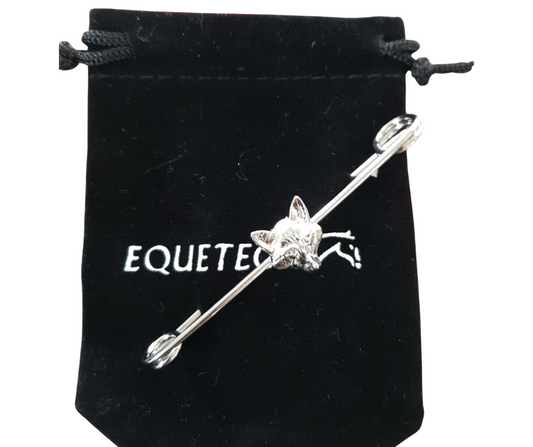 Adults Traditional Foxhead Stock Pin Silver Equetech
