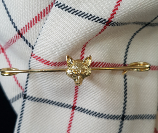 Adults Traditional Foxhead Stock Pin Gold Equetech